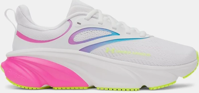 Under Armour Rogue 6 white/rebel pink/high vis yellow (Damen)