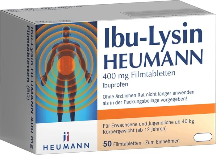 Ibu-Lysin Heumann 400mg Filmtabletten, 50 Stück