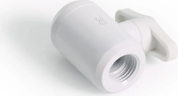 Alphacool Eiszapfen Kugelhahn 2x G1/4, weiß