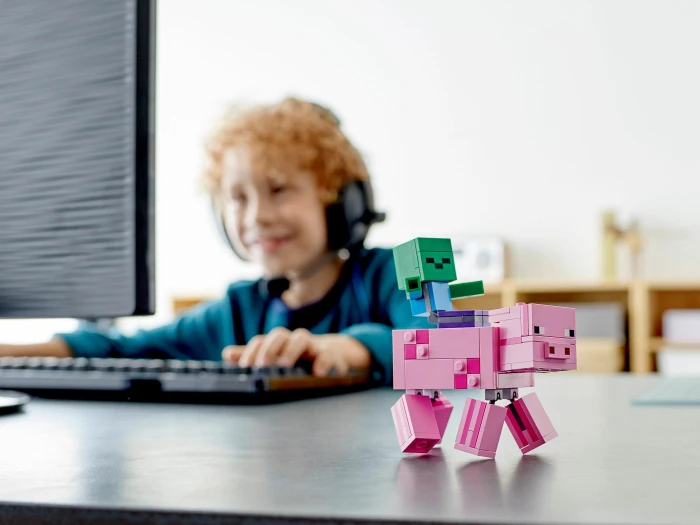 LEGO Minecraft - BigFig Schwein mit Zombiebaby