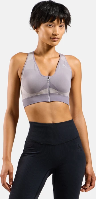 Odlo Seamless High Sport-BH gray ridge/misty lilac (Damen)