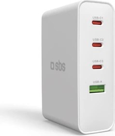 SBS Mobile Universal-Reise-Ladegerät-Adapter 100W weiß