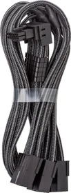 CableMod C-Series Pro, 12V-2x6 Kabel, 3x 8-Pin PCIe Stecker auf 16-Pin PCIe 5.1 12V-2x6 Stecker, Adapterkabel, 90°, Variante A, carbon, 45cm