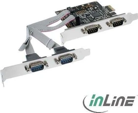 InLine Schnittstellenkarte, 4x seriell, PCIe x1 (76623C)