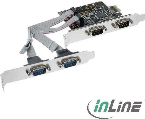 InLine Schnittstellenkarte, 4x seriell, PCIe x1