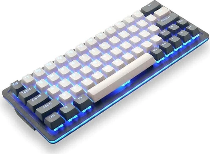 Mountain Mineral Keycap Set, Kunststoff (PBT) Double-Shot, weiß/schwarz, 113 Tasten (104+9), ANSI-US