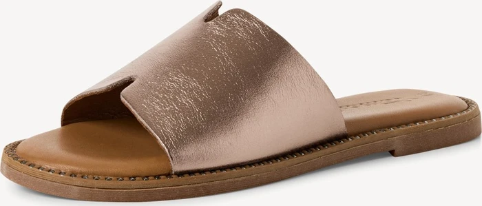Tamaris Lederpantolette metallic (Damen)