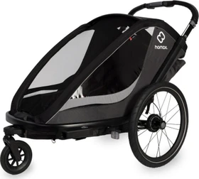 Hamax Cocoon Double Fahrradanhänger grau/schwarz