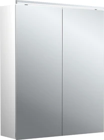 Emco Pure 2 Classic LED-Lichtspiegelschrank 60cm, mit LED-Aufsatzleuchte, 2 Türen