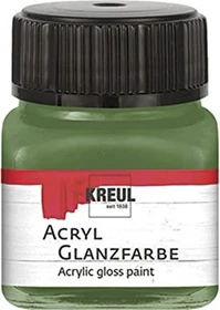 Kreul Acryl Glanzfarbe, olivgrün, 20ml