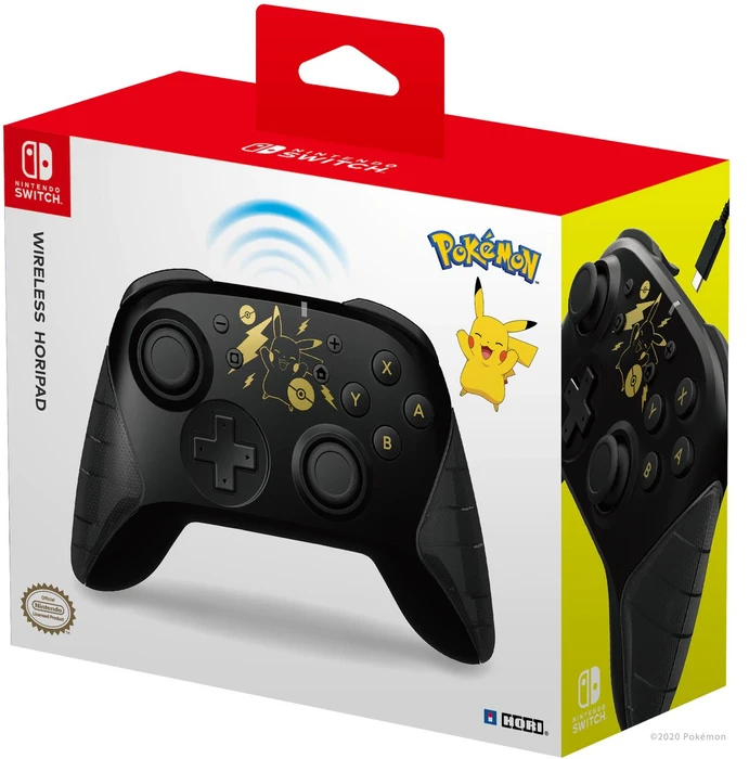 Hori Horipad Wireless Controller Pokémon Pikachu Edition schwarz/gold (Switch)