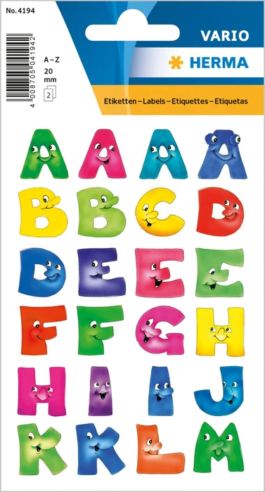 Herma Buchstabenetiketten