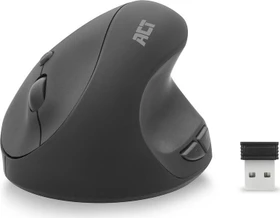 Act Wireless Ergonomic Mouse 1600dpi, schwarz, USB (AC5101)