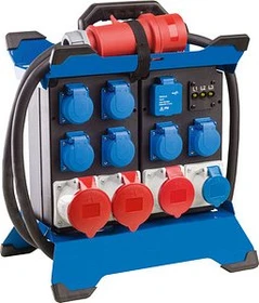 as-Schwabe mobiler Stromverteiler STECKY Duo 4, 10-fach, 3.4m