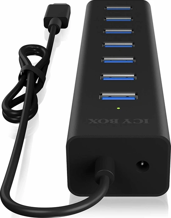 RaidSonic Icy Box IB-HUB1700-C3 USB-Hub, 7x USB-A 3.0, USB-C 3.0 [Stecker]