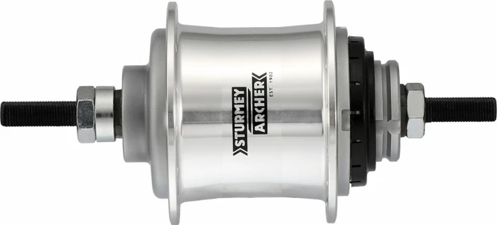 Sturmey Archer A2C 2-Gang 36-Loch Getriebenabe silber