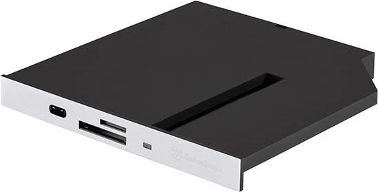 SilverStone ODD-Adapter, für 12.7mm Einschub, 1x USB-C 3.0