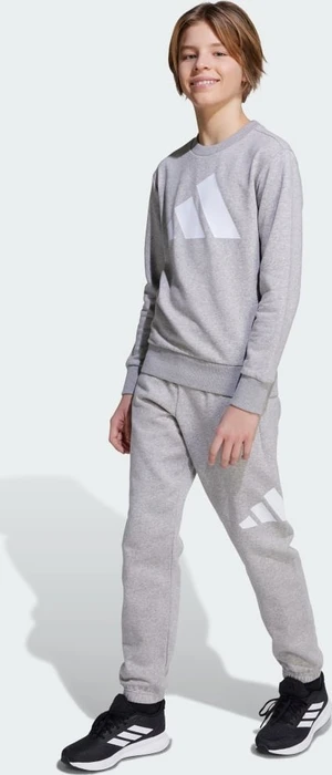adidas Essentials Trainingsanzug medium grey heather/white (Junior)