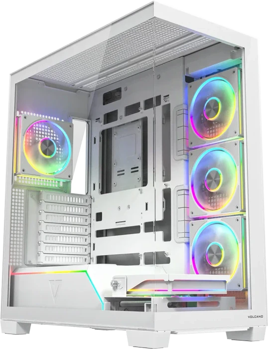 Modecom Volcano Stellar Plus 5F White, Glasfenster
