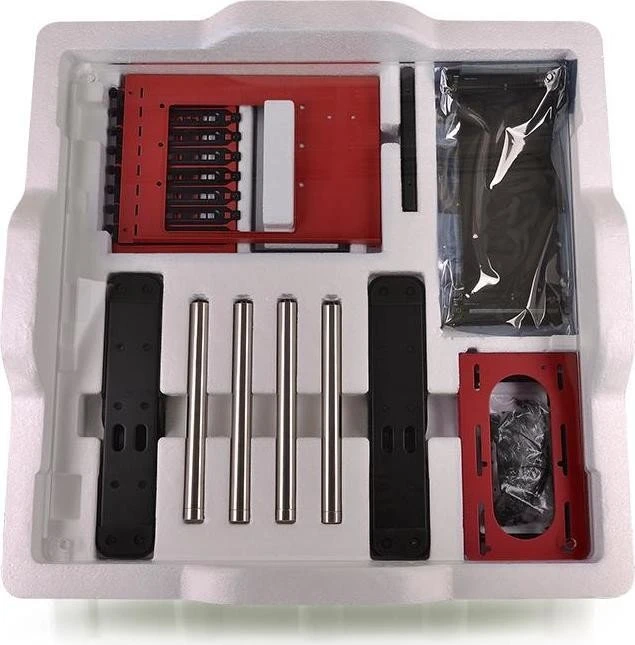 Thermaltake Core P3 Tempered Glass Red Edition, weiß, Glasfenster