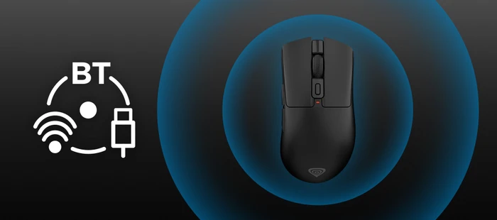 Genesis Zircon 880 Wireless Gaming Mouse schwarz, USB/Bluetooth