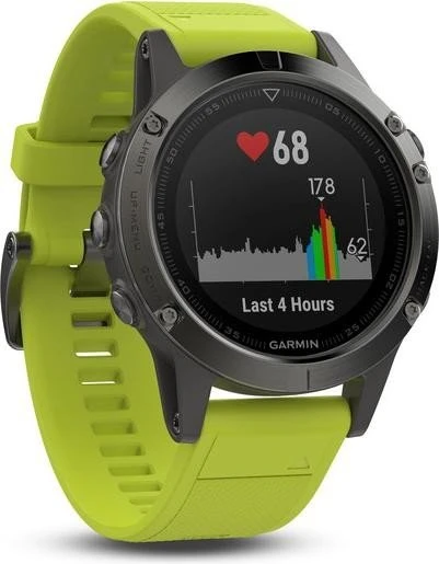 Garmin Fenix 5 grau/gelb