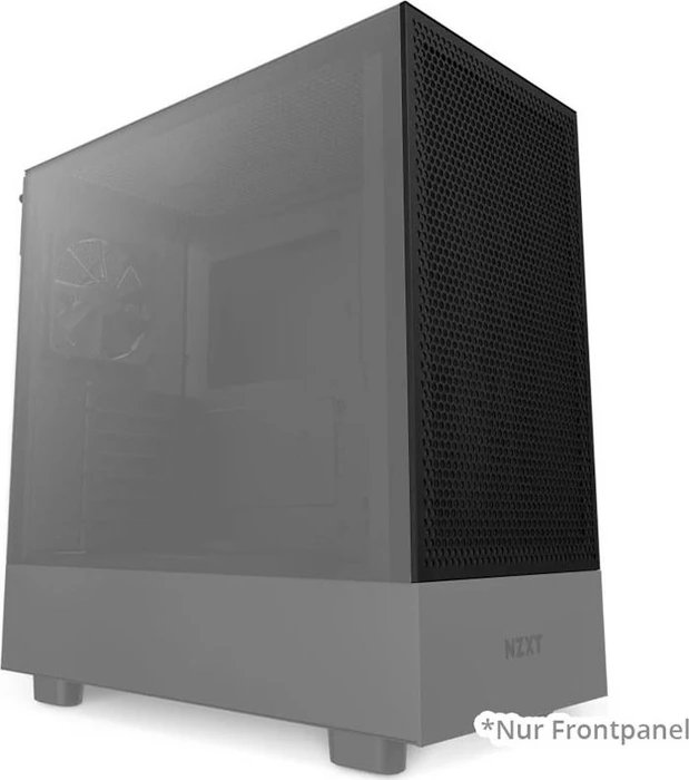 NZXT Seitenteil für NZXT H5 Flow, Frontpanel, schwarz