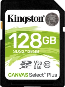 Kingston Canvas Select Plus R100/W85 128GB, UHS-I U3, Class 10