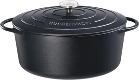 Küchenprofi Provence Bratentopf oval 33cm 7l schwarz