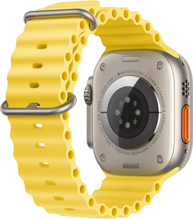 Apple Ocean Armband Verlängerung für Apple Watch Ultra 49mm gelb