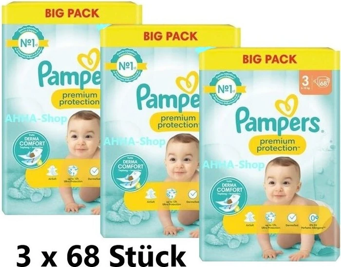 Pampers Premium Protection Gr.3 Einwegwindel, 6-10kg