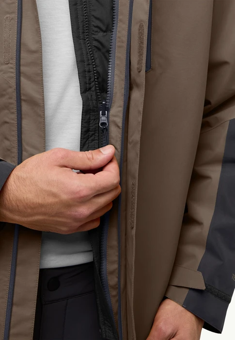 Jack Wolfskin Jasper 3in1 Funktionsjacke cold coffee (Herren)