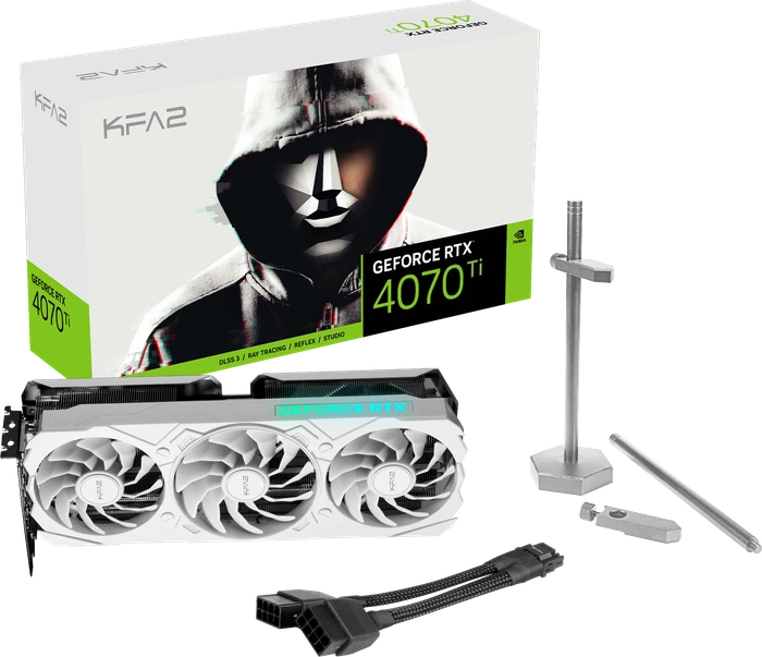 KFA2 GeForce RTX 4070 Ti EX Gamer White, 12GB GDDR6X, HDMI, 3x DP