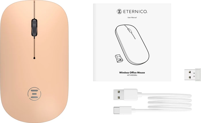 Eternico MSB380 Wireless Office Mouse orange, USB/Bluetooth