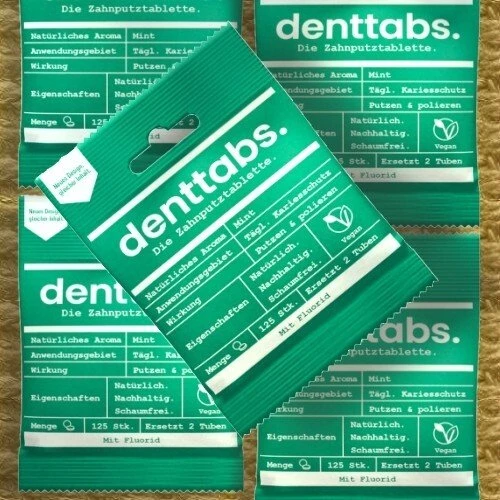 DentTabs Stevia-Mint Zahnputz-Tabletten, 380 Stück