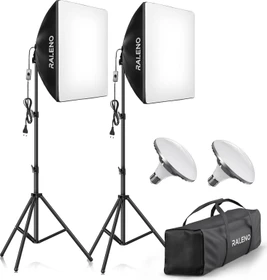 RaLeno 2x 50W LED Softbox Set