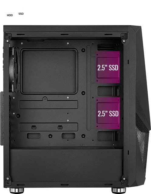 AeroCool Zauron, inkl. 1x Lüfter, Glasfenster
