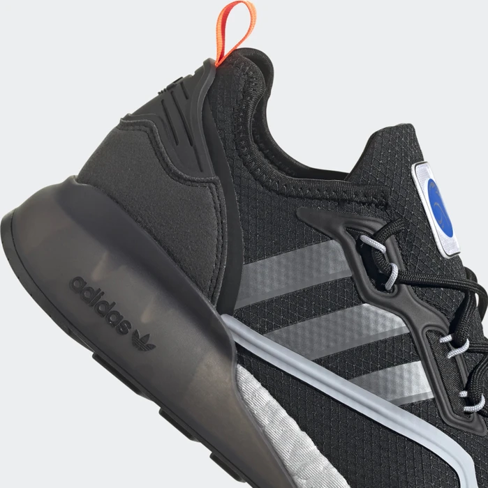adidas ZX 2K Boost core black/halo silver/glow blue (Herren)