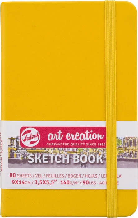Royal Talens Skizzenbuch goldgelb, 130x210mm, glatt, 80 Blatt