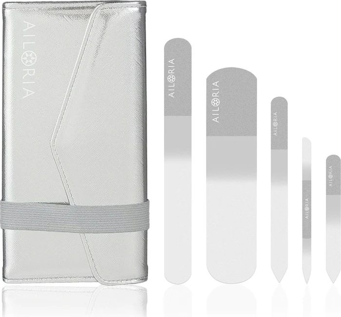 Ailoria Contour Luxe Maniküre/Pediküre-Set 5-teilig silber