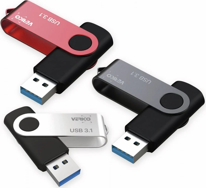 Verico TR01 Flip 3.1 16GB schwarz/silber/rot, USB-A, USB 3.2 Gen 1×1 (1UDOV-TAMDGT-NN)