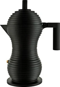 Alessi Pulcina 6 Tassen Espressokanne schwarz
