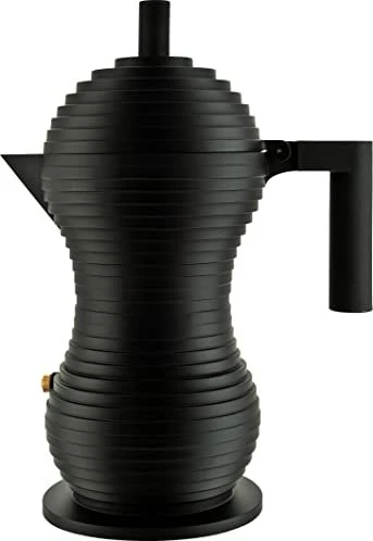 Alessi Pulcina 6 Tassen Espressokanne schwarz