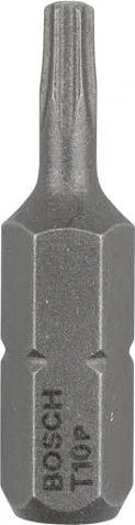 Bosch Professional Extra Hart Torx Bit 1/4", T10x25mm, 3 Stück