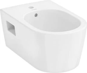 Hansgrohe EluPura Original S Wand Bidet 540 mit Hahnloch und Überlauf, HygieneEffect