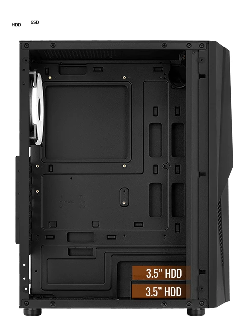 AeroCool Mecha ARGB, Glasfenster