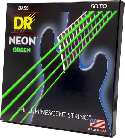 DR Strings Neon Green Bass Heavy