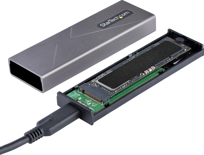 StarTech externes Gehäuse M.2 PCIe/SATA NVMe SSD, USB-C 3.1