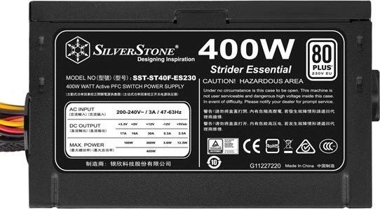 SilverStone Strider Essential Series 400W, ATX 2.4
