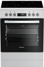 Grundig GFBM23420WC Elektroherd mit Glaskeramik-Kochfeld